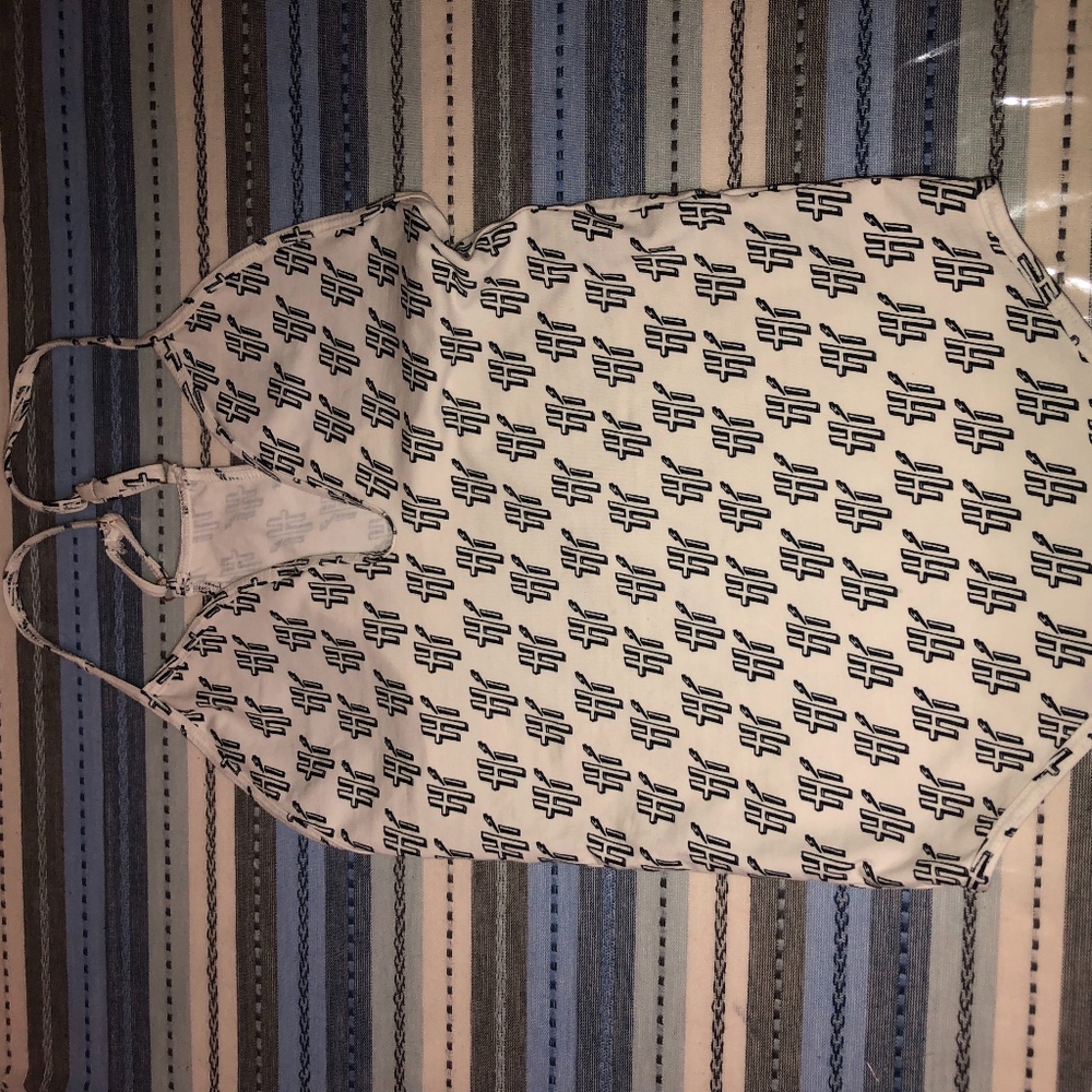 Frank and Eileen "HI"White and Black Bodysuit(New)